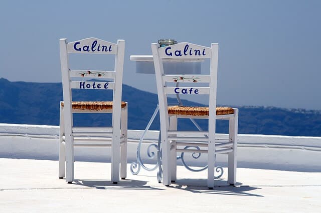 galini cafe, santorini