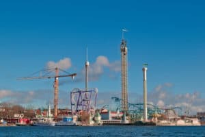 Gröna Lund theme park in Stockholm