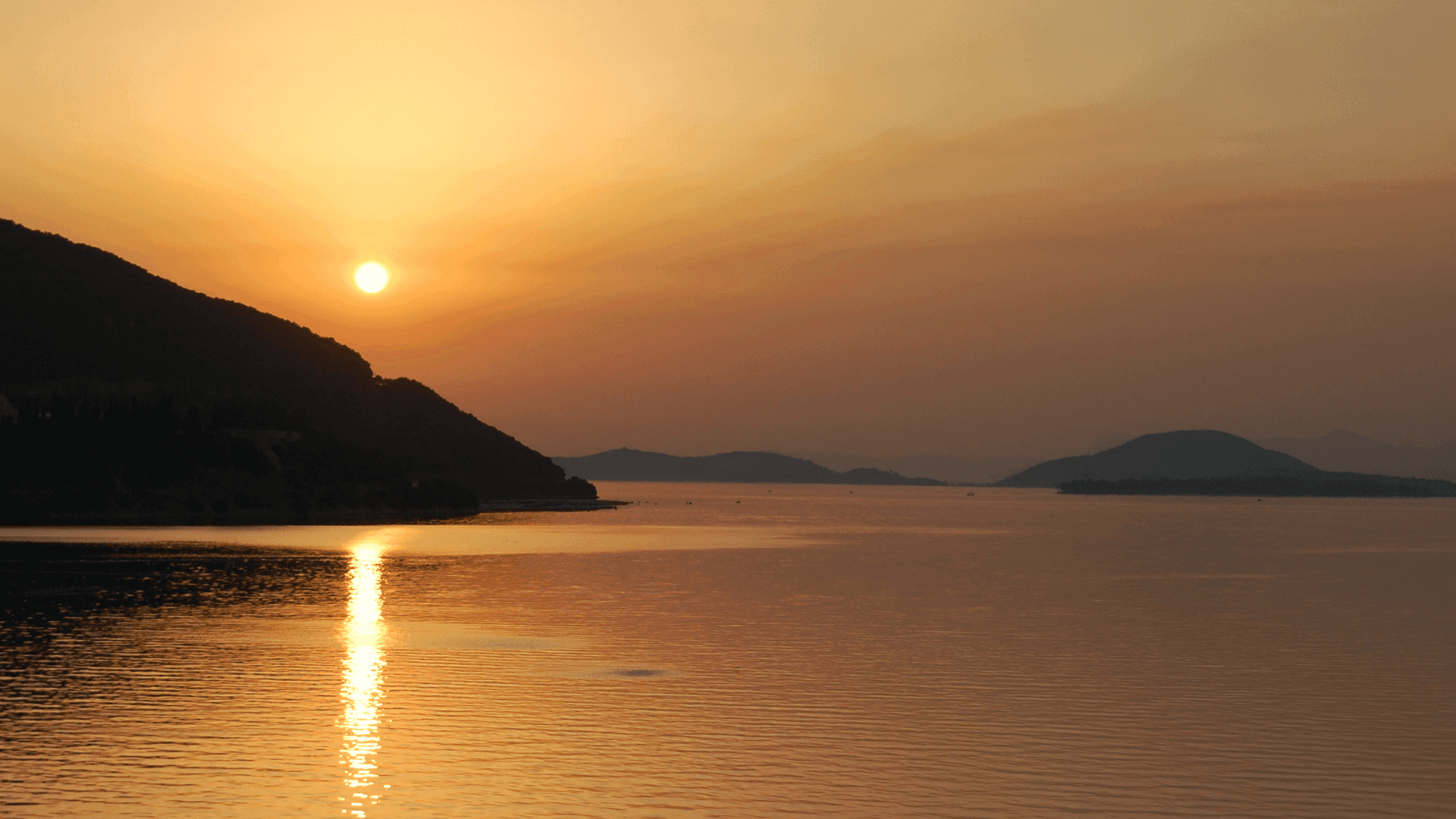 Sunset on Igoumenitsa, in the northwestern mainland of Greece.