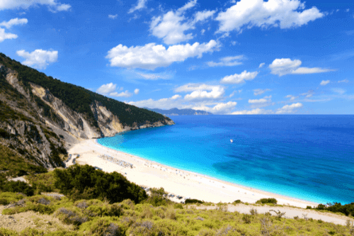 παραλίες στην Κεφαλονιά Μύρτος