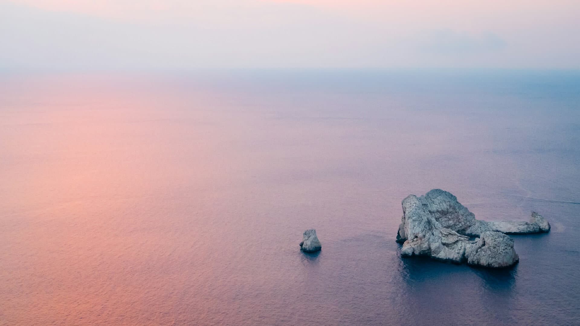 sun set over the sea in ibiza, spain