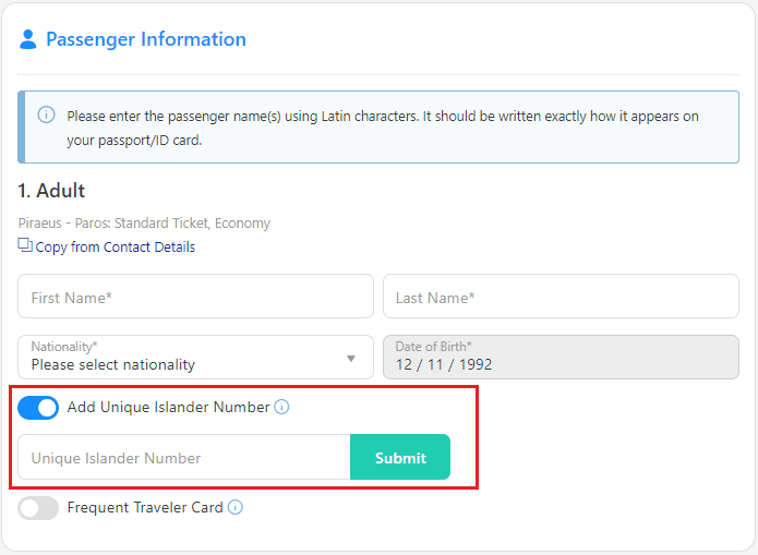 Unique Islander Number: How to Secure a Subsidy | Ferryscanner