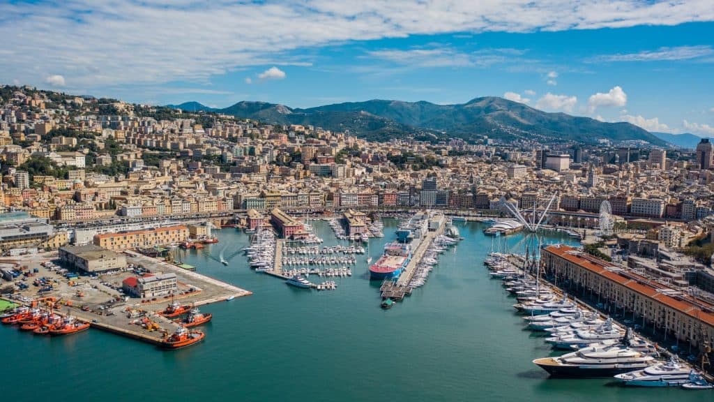 The Port of Genoa is a gateway for ferries and ferries between Spain and Italy.