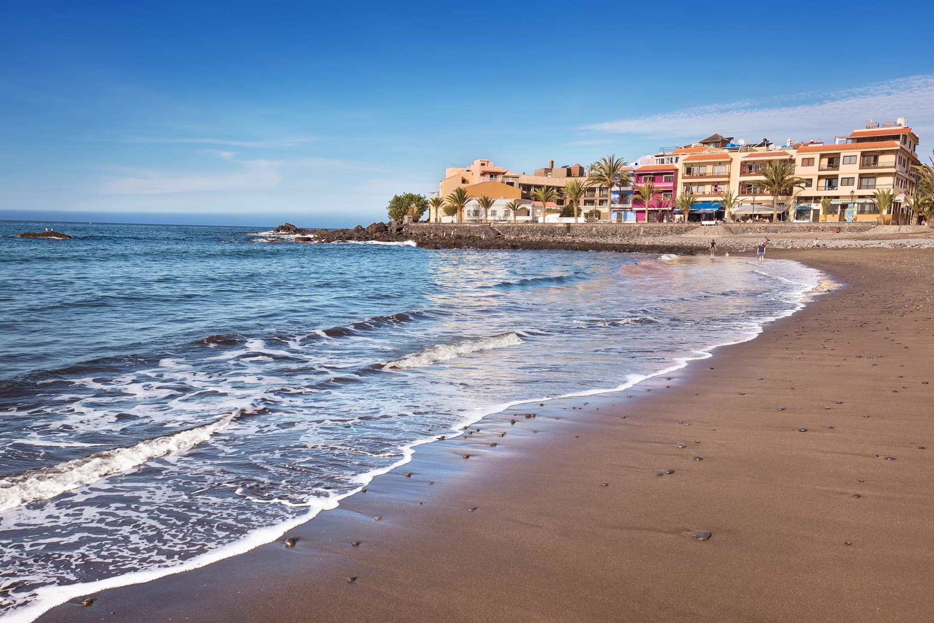 Valle Gran Rey, a large beach in the Canary Islands