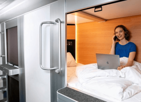 Dormitory without window (Air-condition, Air-condition, Bed linen and towels, Upper beds , Single beds, Upper beds )