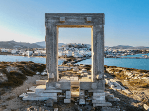 Apollontemplet Portara - det antika fönstret till Naxos