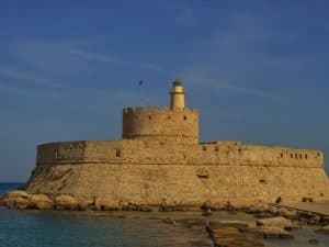 castle on the island of rhodes