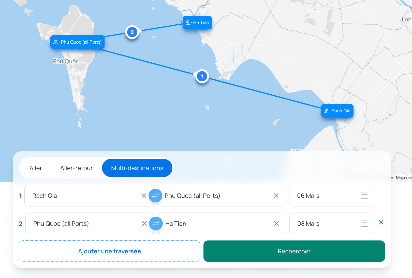 Interface de Ferryscanner