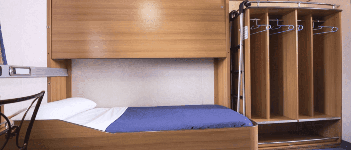 Cabin without window (WC, シャワー)